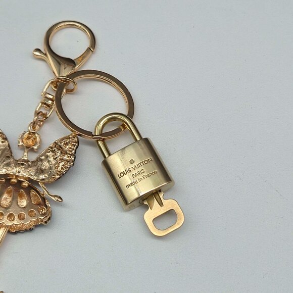 Authentic Louis Vuitton Lock & Key with unbranded Bagcharm, Keycharm, Keychain - Picture 7 of 8